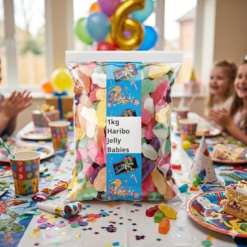 Jelly Babies 2.2 lb (1kg) Bulk Bag – Classic British Candy Gummies – Fruity Chewy Candy – Imported from UK – Krazy Kandi