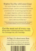 Yogi Tea Lemon Ginger Tea Bags, 16 ct (Pack of 2)