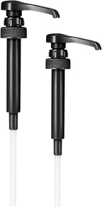 Syrup Pump Compatible with Torani, Davinci and Skinny (Set of 2) - fits Bottles (25.4 oz-750ml) (Black)