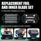 Replacement Inner Blades & Outer Foils WES9032P Compatible with Panasonic ARC5 shavers ES-LV97-K, ES-LV67-K, ES-LV95-S, ES-LV65-S (2pack)