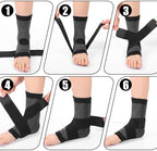 Ankle Brace, Youth Ankle Brace for Sports Ankles Support Sleeve Elastic Foot Socks Compression Black Heel Protector with Strap Relief Adjustable Wrap Breathable Ankles Socks Two Sizes(Small)