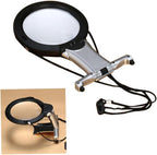 FRCOLOR LED Reading Hanging Magnifier Desktop Magnifier with Light for Hands Use for Jewelry Repair Reading and Close Work