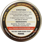 Ridiculously Strong Mustache and Beard Wax for Men | All Day Style Control to Tame Facial Hair | All Natural Handlebar Moustache Wax - 1oz (30ml)