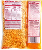 Mega-pop Popcorn 6 count, Oil and Salt Kit with Coconut Oil - Flavored Popcorn - Butter Corn/Oil/Salt Kits,22 oz