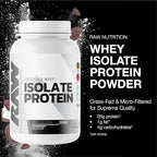 RAW Whey Isolate Protein Powder, Cookies N Cream - 100% Grass-Fed Sports Nutrition Protein Powder for Muscle Growth & Recovery - Low-Fat, Low Carb, Naturally Flavored & Sweetened - 25 Servings