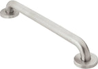 Moen Bathroom Safety 12-Inch Peened Textured Grip Stainless Steel Bathroom Grab Bar with Concealed Screws, Shower Handles for Elderly, R8712P