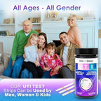 One Step 3-IN-1Full Panel UTI Test strips, 100 Strip Tub, At Home UTI Test for Women, Men & Kids, Urine Test Strips for UTI & Bladder, Easy To Use Urinary Tract Infection Test Kit