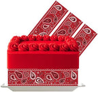 Red Bandana Edible Cake Decoration Border Topper Western Cowboy Icing Sheet Rodeo Party Cake Decoration
