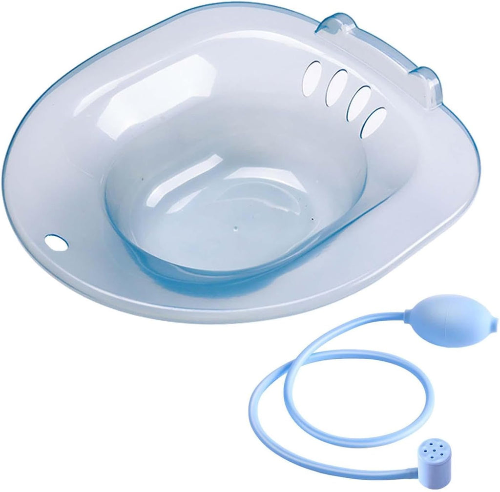 predolo Cleansing Basin for Sitting Bath, Toilet Seat Sink for Women, Blue A