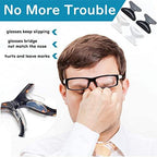 Anti-Slip Nose Pads Silicone Butterfly Shape - 13 Pairs Soft Non-Slip Adhesive Nose Pads for Reading Glasses Sunglasses Spectacles - Super Sticky Backing （1.8mm White）