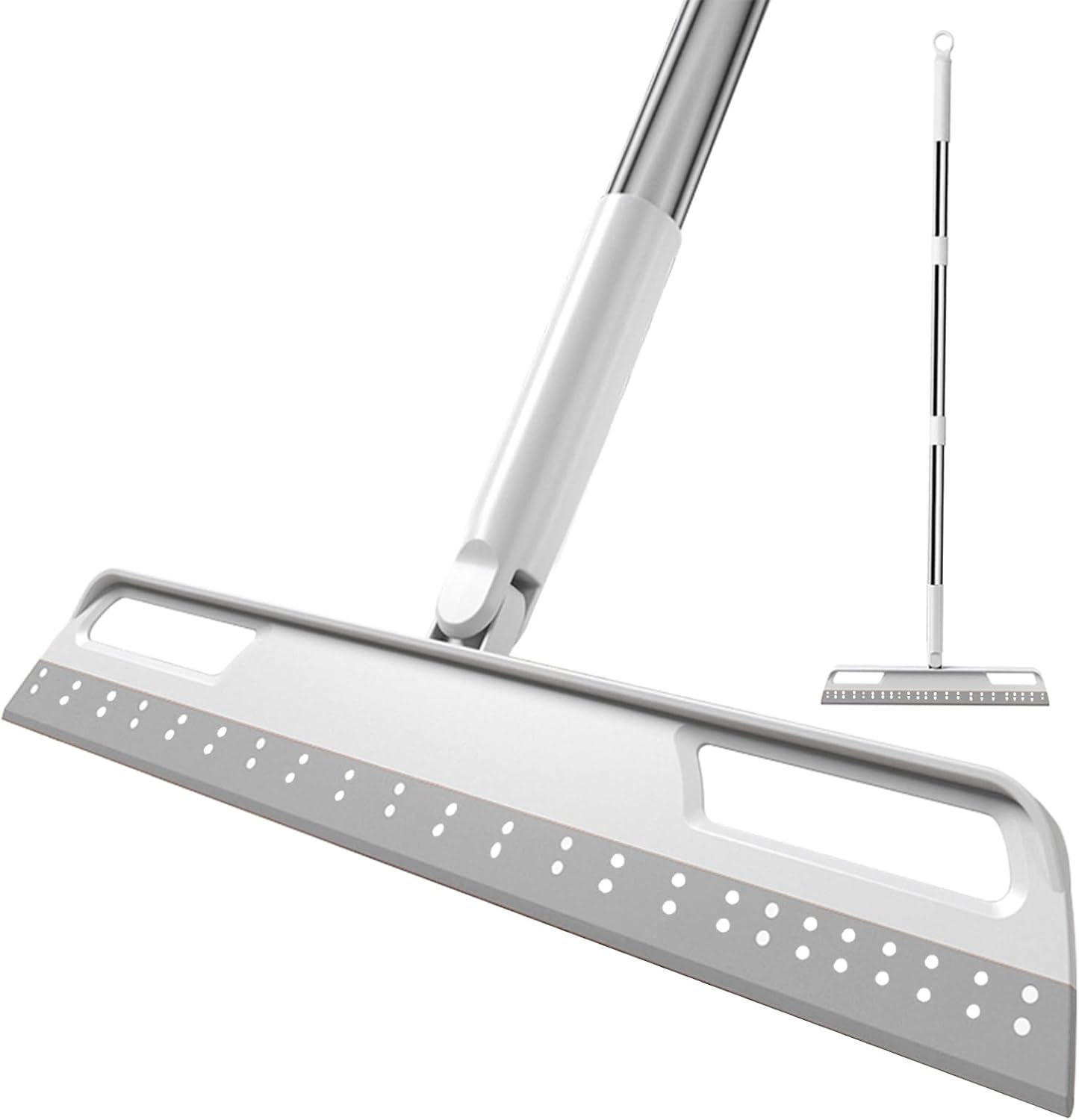 Multifunction Magic Broom, Extended Indoor Detachable,3-in-1 Sweeper Removing Dust Liquid Hair, Adjustable Floor Squeegee,Magic Broom as seen on tv（Gray）