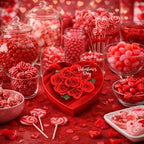 Valentine Day Chocolate Heart Shaped Gift Box - Milk Chocolate Caramel Cocoa Truffle Orange Creme Strawberry Flavors 10 Chocolate Piece - Roses Design May Vary - Her Him
