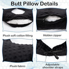 BBL Pillow After Surgery for Sleeping, Brazilian Butt Lift Recovery Pillow After Surgery, BBL Recovery Must Haves, Butt Pillow Donut for Sitting Sleeping Driving, Post Surgery Recovery Items