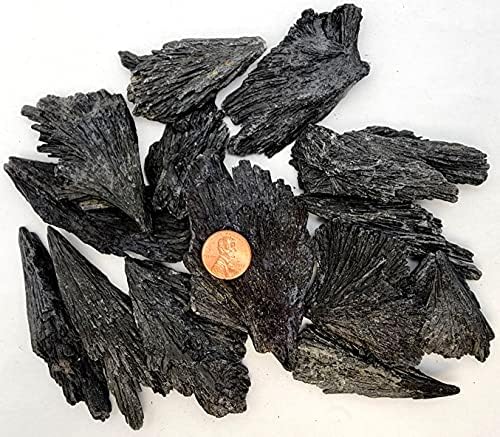 Emovendo Black Kyanite Blades- Fans - 2 to 3.5" Approx - Bulk Lot - 1 lb Pound Lot