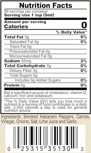 Marie Sharp’s Smoked Habanero Pepper Sauce, 10 oz – Belizean Hot Sauce with Bold Smoke & Heat – All-Natural, Gluten-Free (Pack of 3)