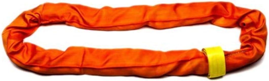 LIFTEX® | Dual Cover Polyester Lifting Round Sling | Orange x 12' Endless (V:66000; C:52800; B:132000) | Made in USA | Polyester Heavy Duty Lifting Rigging Moving Towing Hoisting