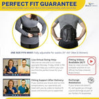 Brace Direct Contoured LSO Back Brace with Adjustable Lumbar Support for Lower Back Pain, Herniated Disc, Sciatica, Spinal Stenosis & Post Surgical Recovery (Universal Fit)