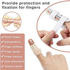Sopito Finger Splint, 7PCS Finger Support Brace Stabilizer for Straightening Arthritis Knuckle Immobilization