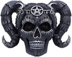Nemesis Now Drop Dead Gorgeous Solve and Coagula Figurine, Baphomet Doll Skull Ornament, Female Black Skull Figurine, Cast in The Finest Resin, Expertly Hand-Painted, 20.5cm