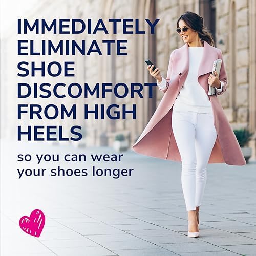 Dr. Scholl's Love Your Heels & Wedges 3/4 Length Insoles, All-Day Comfort for High Heeled Shoes, Relieve & Prevent Shoe Discomfort, Absorbs Shock, Arch Support, No-Show Discreet Insert, 1 Pair