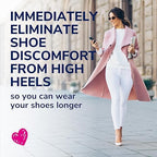 Dr. Scholl's Love Your Heels & Wedges 3/4 Length Insoles, All-Day Comfort for High Heeled Shoes, Relieve & Prevent Shoe Discomfort, Absorbs Shock, Arch Support, No-Show Discreet Insert, 1 Pair