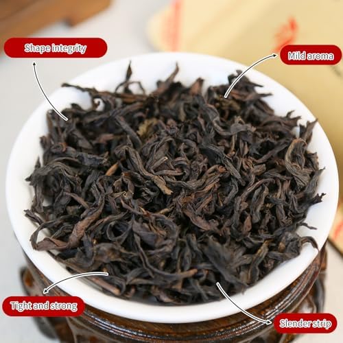 XIXICHA Da Hong Pao Tea Oolong Tea Loose Leaf Big Red Robe Tea Dahongpao Wuyi Rock High Mountain Oolong Natural Loose Leaf Toasted Aroma （96 cups）大红袍 乌龙茶 武夷岩茶 4.23oz/120g