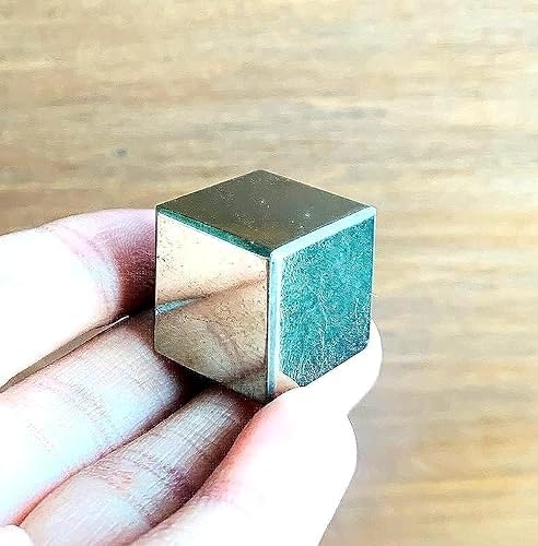 Natural Golden Pyrite Crystal Cube Rock Healing Gemstone Aura Reiki Feng Shui Gift Wellness Spiritual Wisdom Handcrafted