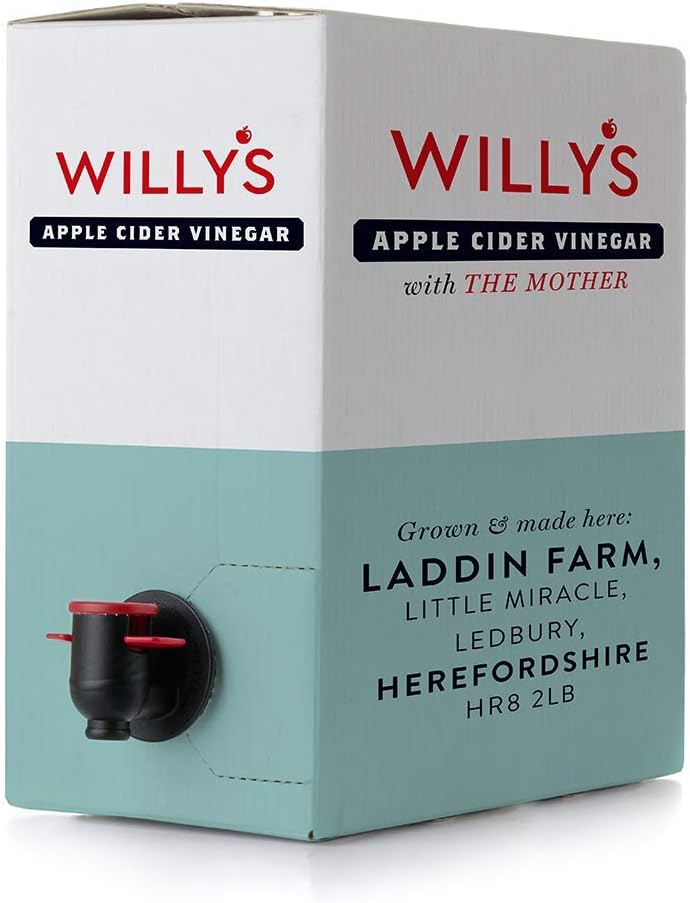 Willy's Organic ACV Apple Cider Vinegar with Mother - Probiotocs for Detox and Gut Health