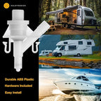 Halotronics Upgraded RV Water Valve Replacement Kit for Pedal-Flush Toilets, Compatible with Sealand Dometic 300, 301, 310, 311, 320, 321 (385311641) - Hardware Included, 2024 Model