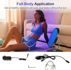 Tanning Lamp for Face and Body, Sun Lamp with Desktop Rotating Stand - 6 Energy Levels & Timer (5-30 Mins) Even Illumination for Natural Wheat & Antique Bronze Skin