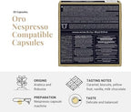 Caffe Vergnano 1882 Medium Roast Espresso Original Line Machine Compatible Capsules, Single-Serve Arabica Robusta Espresso, Italian Coffee For Nespresso Coffee Machines, Intensity 4/10, Oro, 30 Ct