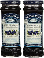 St. Dalflour, France, Wild Blueberry Fruit Spread, 10oz Glass Jar (Pack of 2)