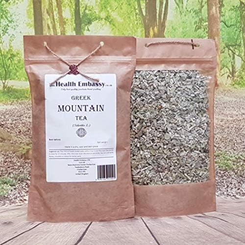 Health Embassy Greek Mountain Tea | Sideritis Scardica | Herbal Tea (50g)