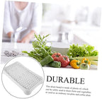 Drained Fruit Plate Kitchen Counter Tray Dish Drying Pad Laundry Cup Drip Tray for Bathroom Drain Board for Dish Rack Easy Water Drainage