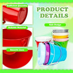 10 Pcs Mini Metal Bucket with Handle Small Colorful 4.73 x 3.94 x 3.19 Inch Bucket for Christmas Classroom Party Crafts Beach, 10 Colors