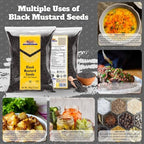 Rani Black Mustard Seeds Whole Spice (Kali Rai) 3.5oz (100g) ~ All Natural | Gluten Friendly | NON-GMO | Kosher | Vegan | Indian Origin