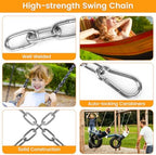 2 Pack 30 Inch Heavy Duty Chains for Swing, 440LB Hanging Chair Chain with 5/16 Thick Clasps, Adjustable Stainless Steel Chain Extension for Porch Tree Swing Hammock Chair Boxing Bag Yoga Gym