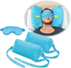 AOSSA Neck Stabilizer Pillow for Sleeping – Face Up Triangle Wedge for Head & Neck Positioning, Post Surgery Recovery & Anti-Wrinkle Back Sleep Training Pillow
