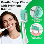 Replacement Brush Heads for Philips Sonicare Click-on Electric Toothbrush Heads Compatible with Plaque Control C1 C2 4100 5100 6100 2 Series HX9024, 8 Pack White