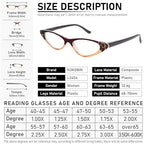 KoKoBin Cat Eye Reading Glasses for Women 5 Pairs Spring Hinge Fashion Readers Anti Blue Light Computer