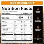 Peak Refuel Beef Stroganoff | Freeze Dried Backpacking and Camping Food | Amazing Taste | High Protein | Real Meat | Quick Prep Meals