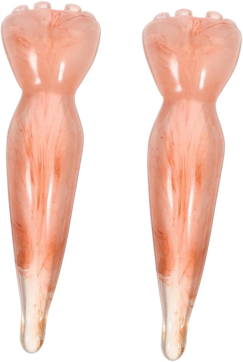 Beavorty 2pcs Beeswax Acupoint Massage Tools Lotus Shape Facial Massagers for Relaxation and Fatigue Relief Integrated Design for Use and Self-Care