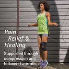 Actimove Sports Edition Knee Support Open Patella with Coolmax® AIR Technology – Sleeve for Pain Management – for Strains, Sprains & Swelling - Left/Right Wear – Black, Large