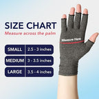 Doctor Developed Compression Gloves for Women and Men, Open-Finger Arthritis Gloves, Typing Gloves, Arthritis & Carpal Tunnel