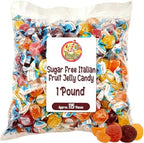 Sugar Free Bonelle Italian Fruit Jelly Candy - 1 Pound (Approx. 115 Pieces) - Sugar Free Candy Individually Wrapped - Perfect For Snacks, Movie Theatre, Gift Baskets, And More