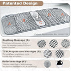 FREATECH Foot Massage Acupressure Mat with Massage Balls for Foot Pain & Plantar Fasciitis Relief, Zoned Reflexology Pressure Point Mat for Sitting & Standing, Safe Food-Grade Silicone, 22'' x 13''