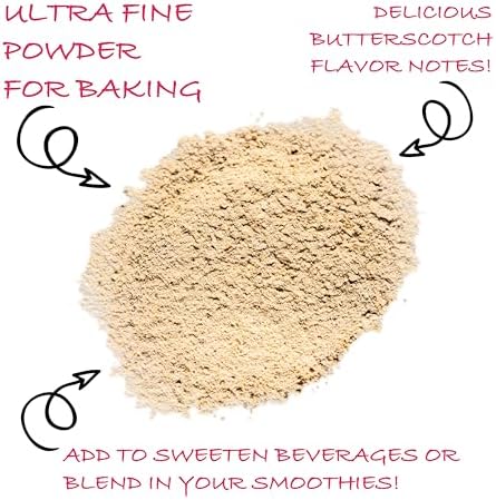 Worldwide Botanicals Organic Date Sugar Fine Powder, 1 Pound - 100% Pure Dried Dates, Natural Whole Food Sweetener, Gluten-Free