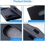 Car Tissue Holder, Upgraded Version Hanging Tissue Holder in Car, Premium PU Leather Cars Napkin Holder for Universal Auto, Easy to Use (Black)