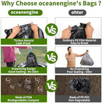 oceanengine Portable Toilet Bags Poo Gel Set, 8 Gallon Camping Toilet Bags with Portable Toilet Absorbent Gel, Compostable Portable Potty Bags for Camping Outdoor Hiking