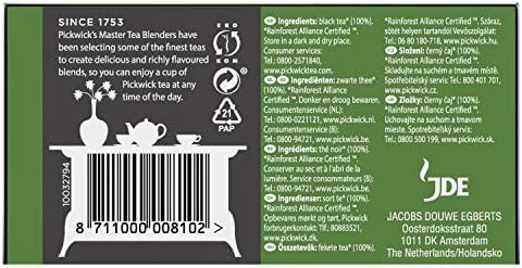 Pickwick Original English Tea Black English Tea (240 Tea Bags, 100% Natural, UTZ Certified), 12 x 20 Bags